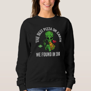 Sudadera Mejor Pizza En La Tierra Ohio Aliens Hogar De La A