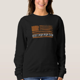 Sudadera Mejor Pop que Abuelo Padre de Bandera Americana