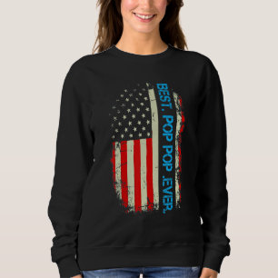 Sudadera Mejor Pop Que La Vintage Bandera Estadounidense Pa