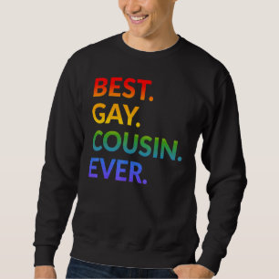 Sudadera Mejor Primo Gay De La Familia De Bandera Arcoiris 
