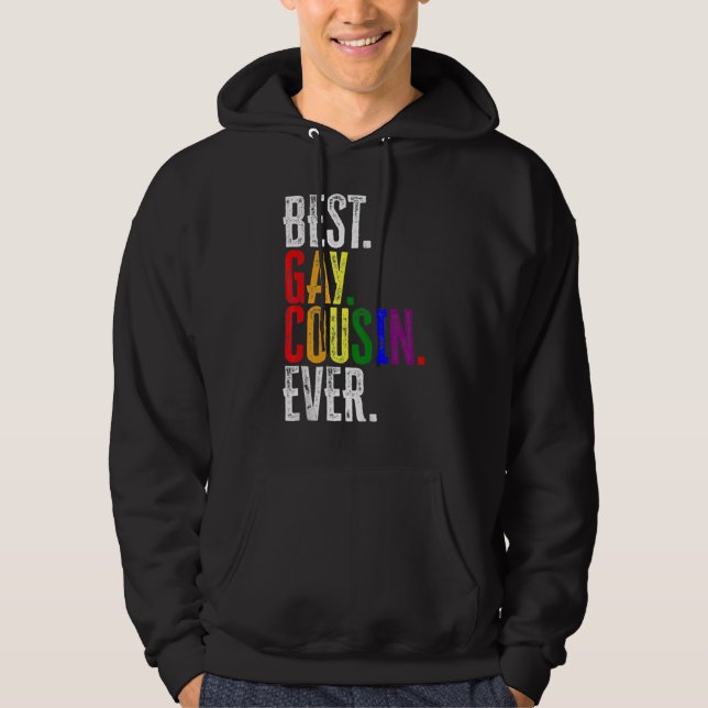 Sudadera Mejor Primo Gay Que Haya Orgullo Lgbt Arcoiris (Anverso)