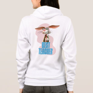 Sudadera Mejor Profesor Conejo Divertido Humor de Aula
