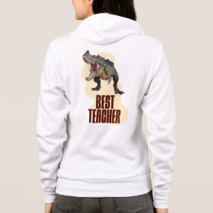 Sudadera Mejor profesor humor de aula de dinosaurios