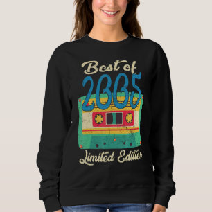 Sudadera Mejor Retro De La Cinta Cassette 2005 17th Birthda