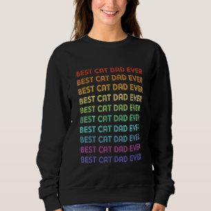 Sudadera Mejor Retro Vintage De Cat Dad Para Cat Daddy