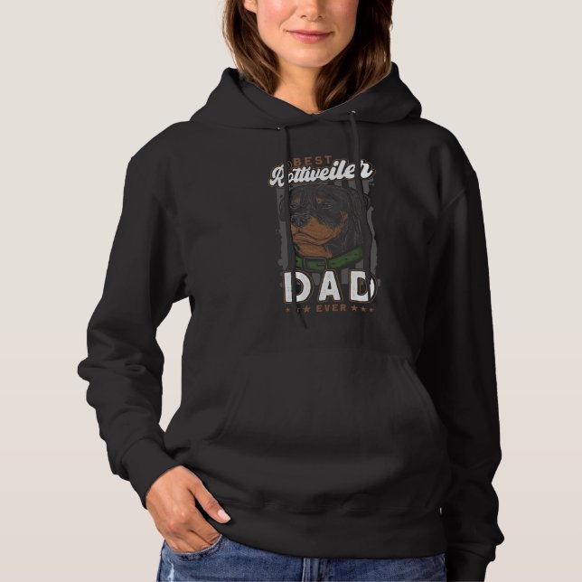 Sudadera Mejor Rottweiler Dad Ever Rottweiler (Anverso)