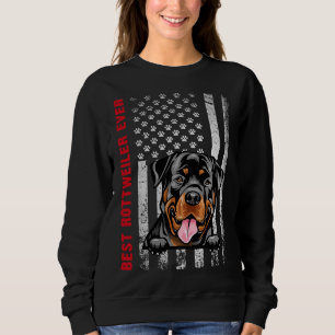 Sudadera Mejor Rottweiler de la Bandera Americana Diversión