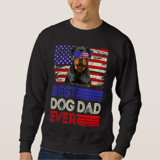 Sudadera Mejor Rottweiler Papá Nunca Bandera Americana Patr
