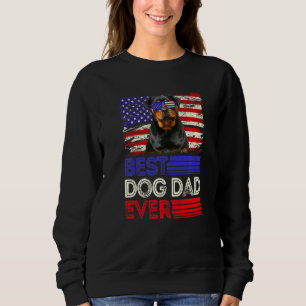Sudadera Mejor Rottweiler Papá Nunca Bandera Americana Patr