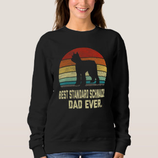 Sudadera Mejor Schnauzer estándar vintage papá perrito