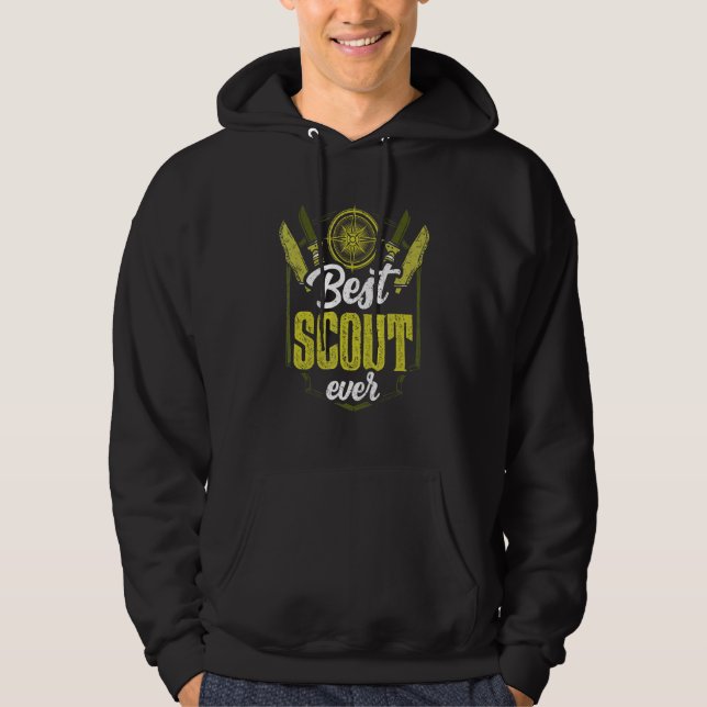 Sudadera Mejor Scout Que Practica Senderismo Scouts Al Aire (Anverso)