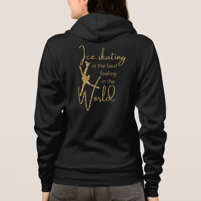 Sudadera Mejor sensación - chaqueta de hielo brillante dora (Reverso)