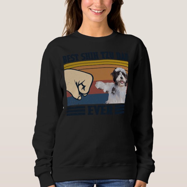 Sudadera Mejor Shih Tzu Dad (Anverso)