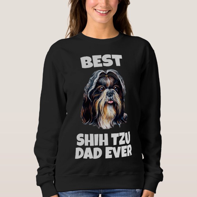 Sudadera Mejor Shih Tzu Dad (Anverso)