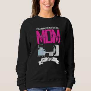 Sudadera Mejor Tecnología Informática De La Mujer De La Mad
