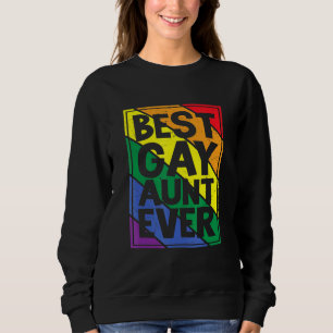 Sudadera Mejor Tía Gay Retro Gay Gay Gay Lgbtq