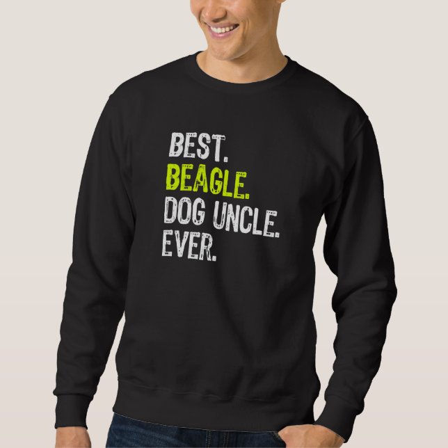 Sudadera Mejor Tío De Perro Beagle Nunca (Anverso)