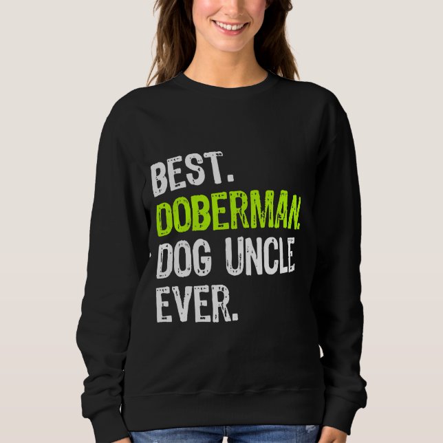 Sudadera Mejor Tío De Perro Doberman (Anverso)