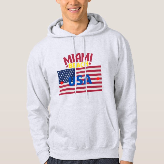 Sudadera Mejor Vendedor Original Miami Beach USA True Class (Anverso)