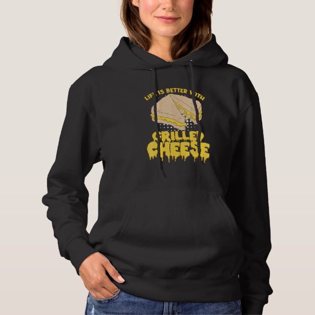 Sudadera Mejor Vida Con Sandwich De Queso A La Parrilla Que (Anverso)