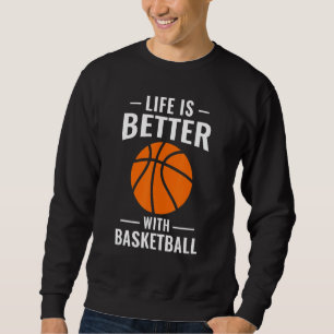 Sudadera Mejor Vida Deportiva De Básquetbol Que El Básquetb