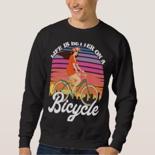 Sudadera Mejor Vida En Bicicleta Chica Ciclista