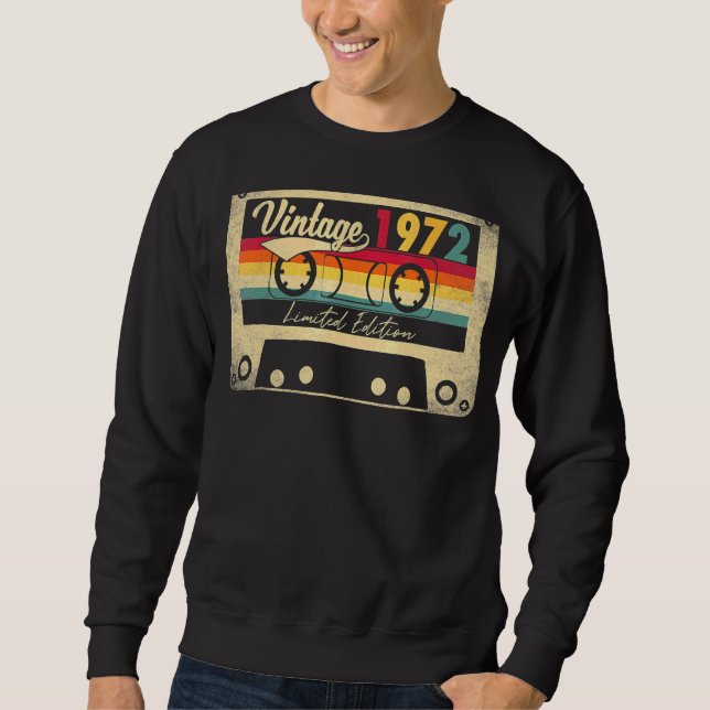 Sudadera Mejor Vintage De 1972 50º Cumpleaños (Anverso)