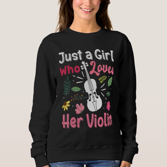Sudadera Mejor Violín Para Mujeres Chica Violinista Violin  (Anverso)