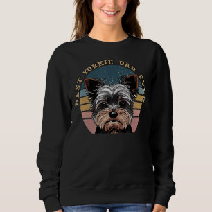 Sudadera Mejor Yorkie Dad Ever Vintage Retro Yorkshire Terr