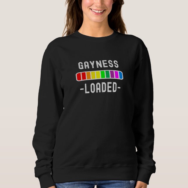 Sudadera Mejora De La Barra De Progreso De La Gayness Carga (Anverso)