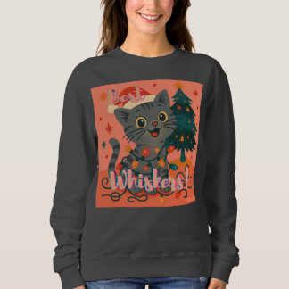 Sudadera ¡Mejores Bigotes! Gato de Santa Divertido