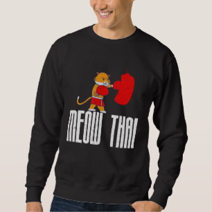 Sudadera Mejores luchadores de Muay Thai dice Gatos Maullid
