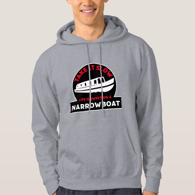 Sudadera Mejores Narrowboats | Barcos de canal británicos | (Anverso)