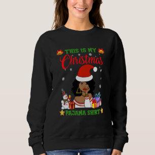 Sudadera Mel, Navidades de ropa de Papá Noel afroamericano