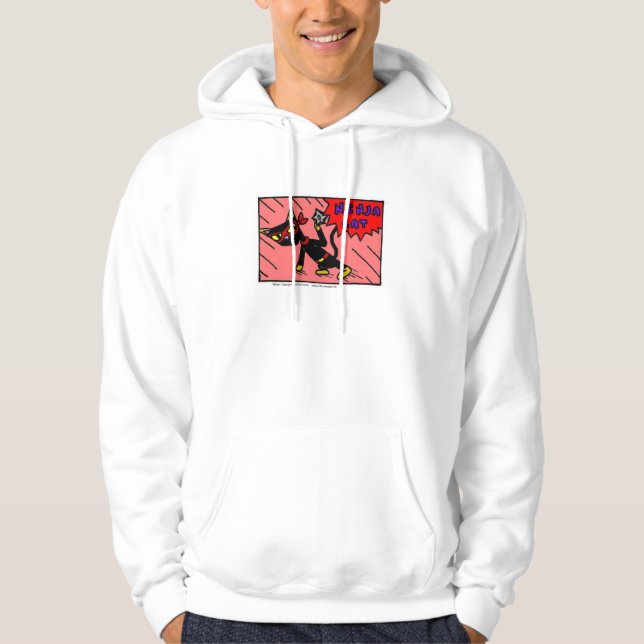 Sudadera Mel NINJA CAT Mens Hoooed Sweatshirt (Anverso)