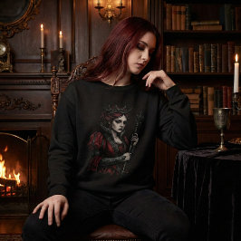 Sudadera Melancholy Queen Gothic Dark Fantasy Portrait