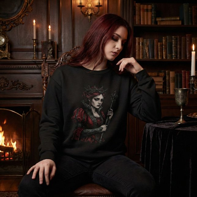 Sudadera Melancholy Queen Gothic Dark Fantasy Portrait (Subido por el creador)