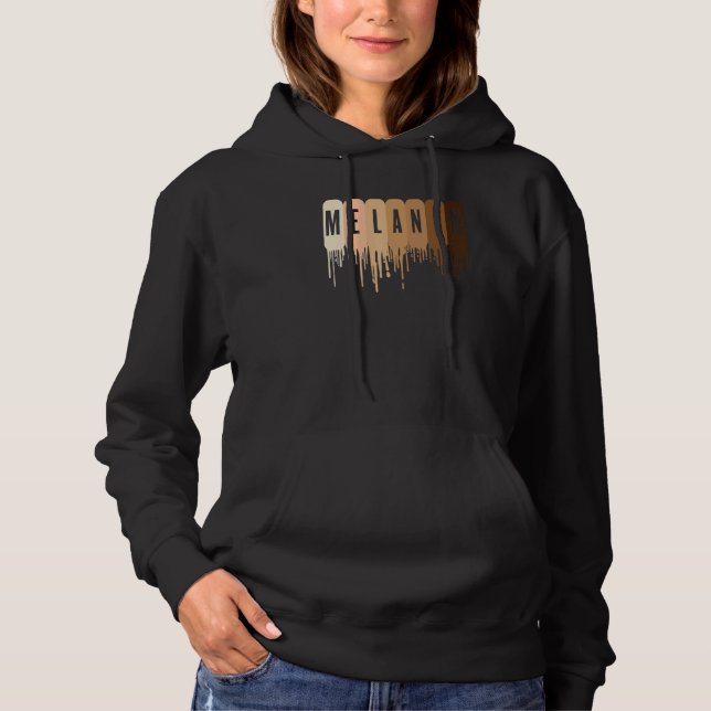 Sudadera Melanin Afro Orgullo Negro Africano (Anverso)