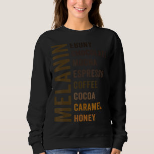 Sudadera Melanin American Black Queen Afro Woman Black Prid