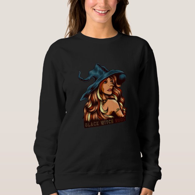Sudadera Melanin Black Witch Magic African American Black H (Anverso)