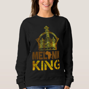Sudadera Melanin King para hombres Mes de la Historia Negra