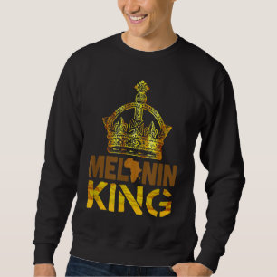 Sudadera Melanin King para hombres Mes de la Historia Negra