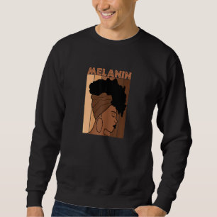 Sudadera Melanin matiza a Chica africana