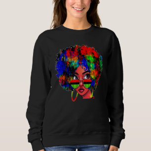 Sudadera Melanin Melanin, reina negra, orgullo de la histor