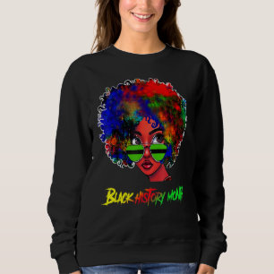 Sudadera Melanin Melanin, reina negra, orgullo de la histor