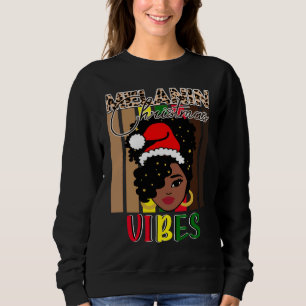 Sudadera Melanin Navidades Chica adolescente africano negro