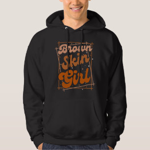 Sudadera Melanin Negro Reina Chica de piel marrón mágica Ju