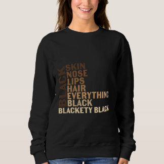 Sudadera Melanin Orgullo Negro Para Mujeres Afro Queens Kin