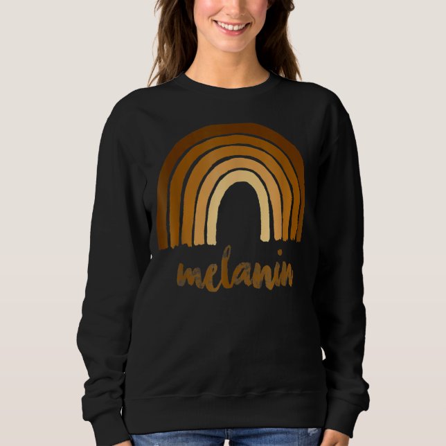 Sudadera Melanin Rainbow Black History African American Pri (Anverso)