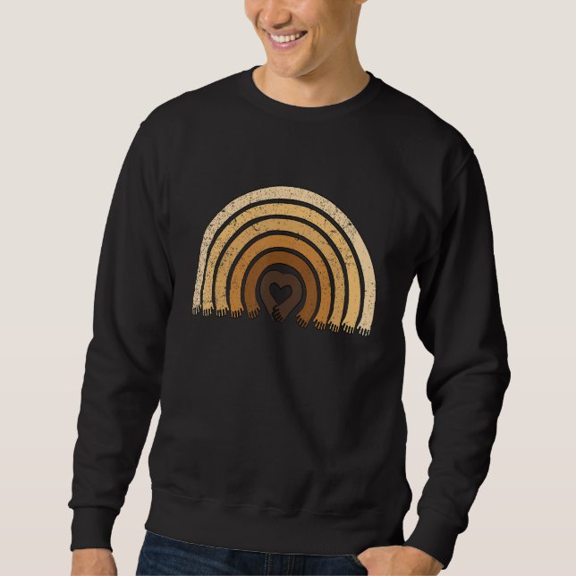Sudadera Melanin Rainbow Hands Black History Month BLM Afri (Anverso)
